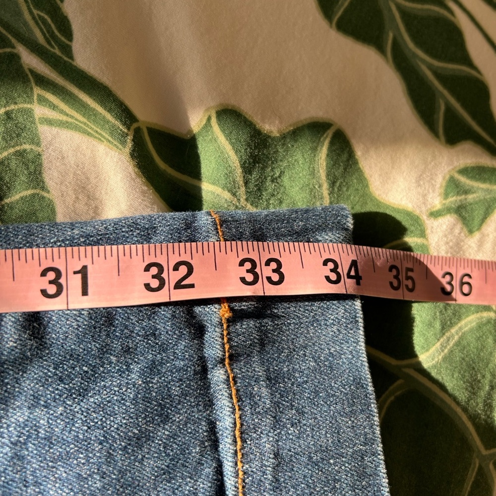 ASKK NY Blue Flare Wide Leg Jeans High-Rise - Picture 8 of 10